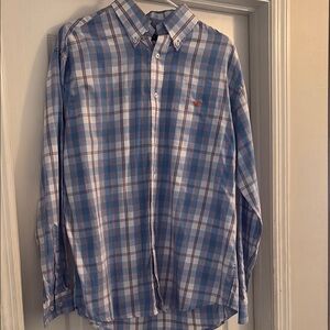 Men's Blue Southern Marsh Plaid Shirt